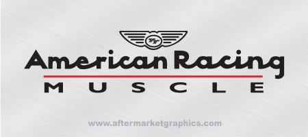 American Racing Muscle Wheels Decals - Pair (2 pieces)
